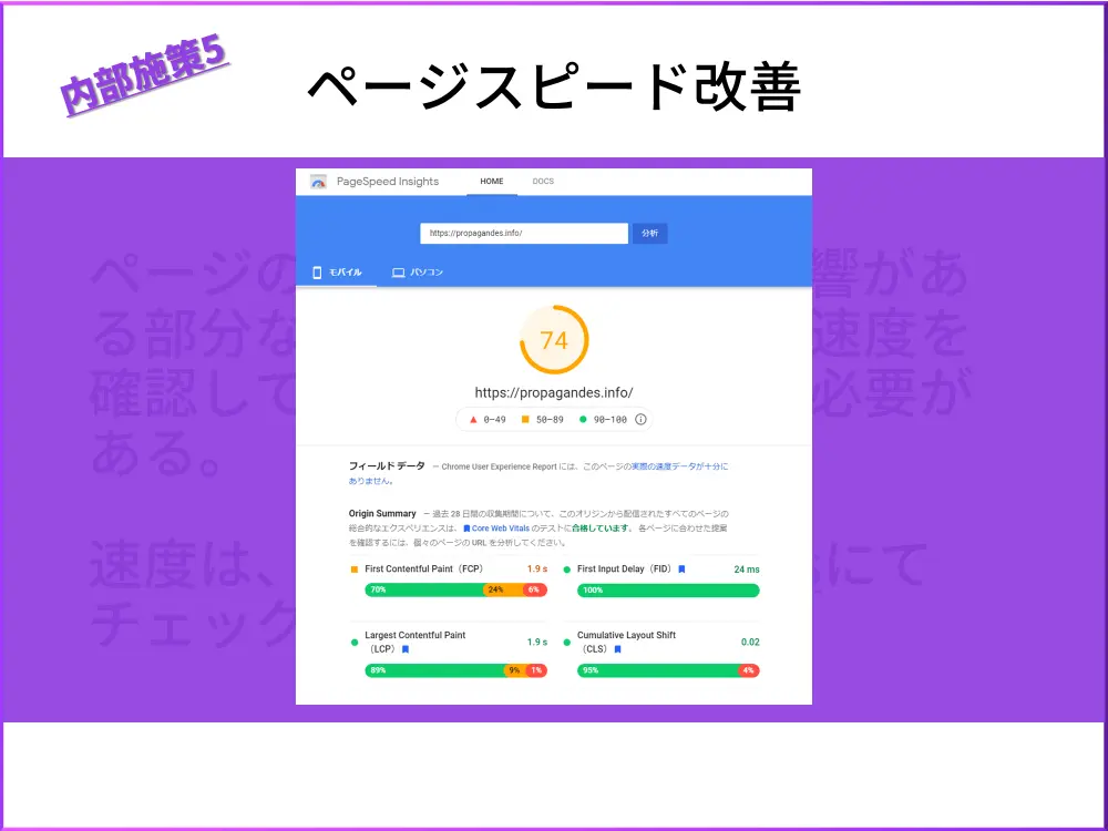 内部施策5.ページスピード改善